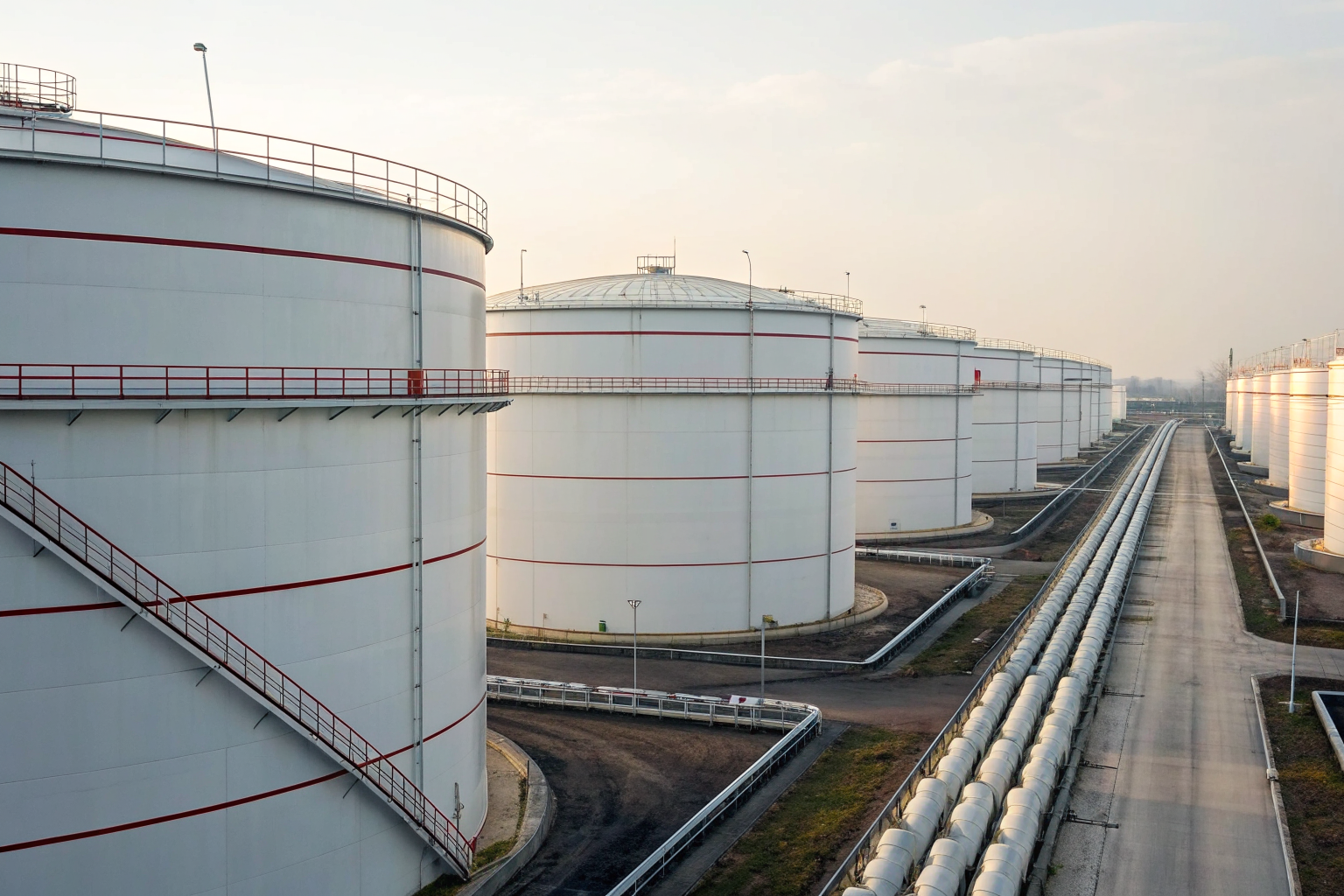 Oil storage facility with tanks illustrating tier classification.