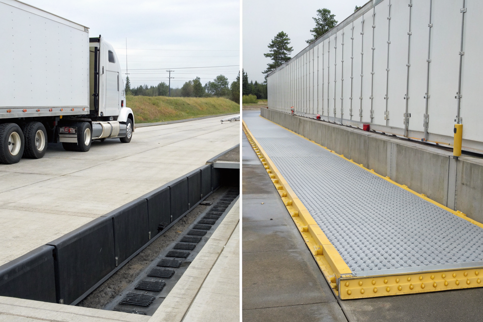 Comparison of truck containment system and standard spill berm.